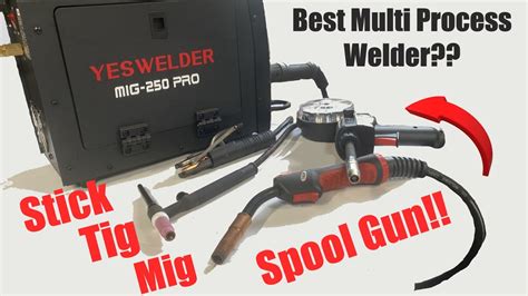 Gas-less Flux MIG welds -release hard moving of gas cylinder, release the low efficiency of stick welds, works with gas-less flux wire perfectly. . Yeswelder 250 pro review